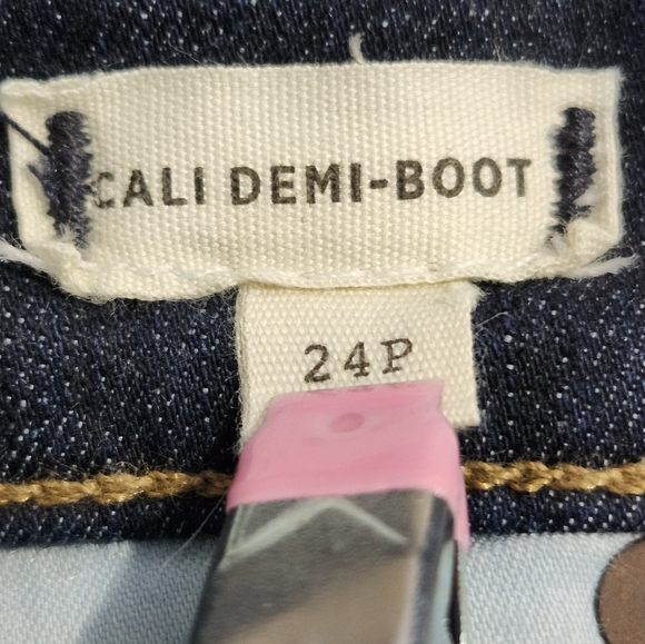 Madewell Cali Demi-Boot Jeans Sz 24P Dark Wash NWOT‎ - Picture 5 of 11